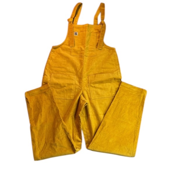 NWOT Lucy & Yak Original Dungaree Organic Cotton Mustard Size UK8 US4 Unisex - Picture 5 of 16